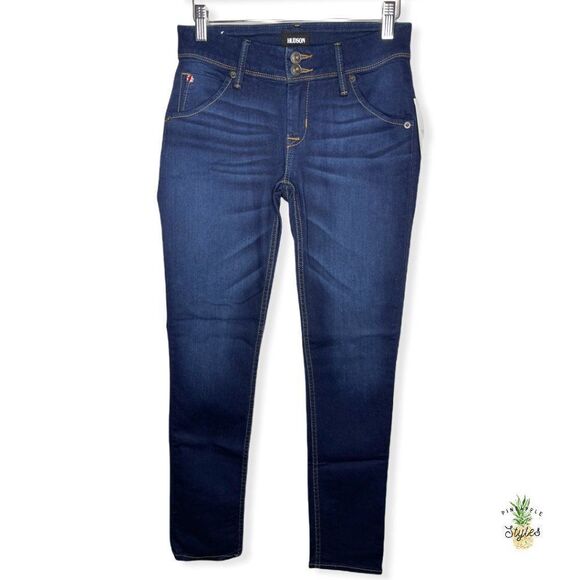 HUDSON Collin Dark Wash Skinny Ankle Jeans - Picture 1 of 15